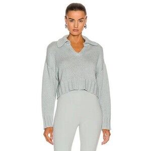 Sablyn Women's Cotton Silk Cashmere Chunky Knit Julie Sweater in Ledge XS